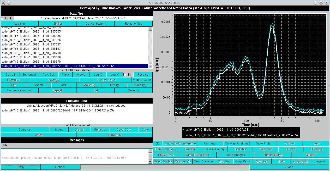 SOMO HPLC-SAXS linear baseline setting 4