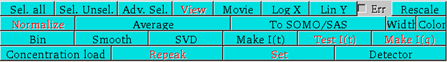 SOMO HPLC-SAXS files commands panel